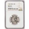 Image 1 : 1965 SMS Washington Quarter Coin NGC MS67* Star
