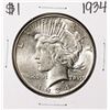 Image 1 : 1934 $1 Peace Silver Dollar Coin