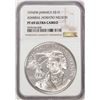 Image 1 : 1976FM Jamaica $10 Proof Admiral Horatio Nelson Silver Coin NGC PF69 Ultra Cameo
