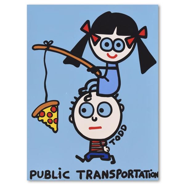 Todd Goldman "Public Transportation" Original Acrylic on Canvas