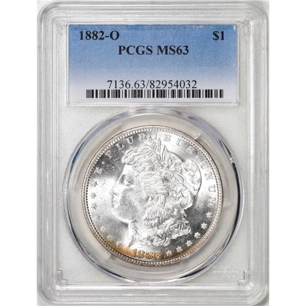 1882-O $1 Morgan Silver Dollar Coin PCGS MS63