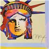 Image 2 : Peter Max "Liberty Head" Original Lithograph on Paper