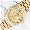 Image 1 : Rolex Mens 18K Yellow Gold Champagne Index Diamond Day Date President Wristwatch