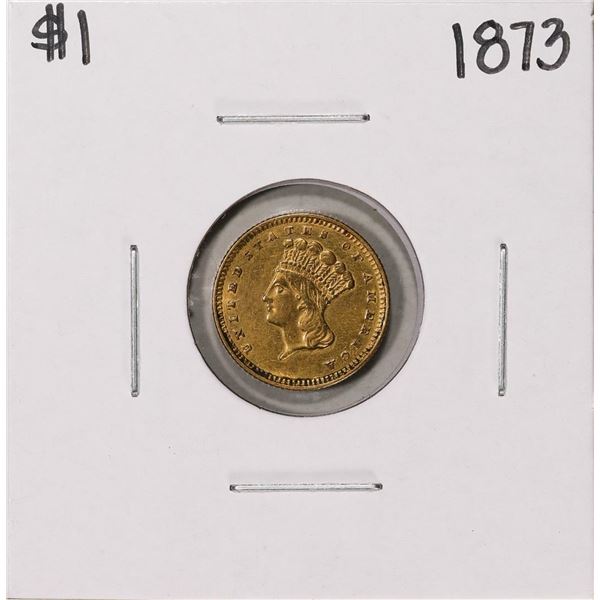 1873 Type 3 $1 Indian Princess Head Gold Dollar Coin