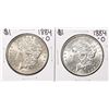 Image 1 : Lot of (2) 1884-O $1 Morgan Silver Dollar Coins