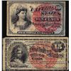 Image 1 : Lot of 1863 Fourth Issue 10 & 15 Cents Fractional Currency Notes