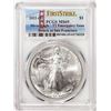 Image 1 : 2021-(S) Type 2 $1 American Silver Eagle Coin PCGS MS69 First Strike Emergency Issue