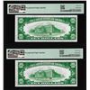 Image 2 : (2) Consecutive 1928 $10 Federal Reserve Notes Fr.2000-H PMG Choice Uncirculated 64EPQ