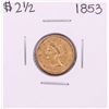 Image 1 : 1853 $2 1/2 Liberty Head Quarter Eagle Gold Coin