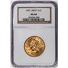 Image 1 : 1907 $10 Liberty Head Eagle Gold Coin NGC MS64