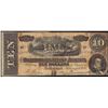 Image 1 : 1864 $10 Confederate States of America Note