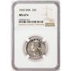 Image 1 : 1965 SMS Washington Quarter Coin NGC MS67* star