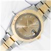 Image 3 : Rolex Mens Two Tone Factory Champagne Diamond Datejust Wristwatch