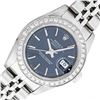 Image 1 : Rolex Ladies Stainless Steel Blue Index Diamond Datejust Wristwatch