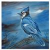 Image 1 : Martin Katon "Happy Day Blue Jay" Original Oil on Canvas