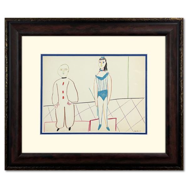 After Pablo Picasso (1881-1973) "Human Comedy (30.1.54.I)" Print Lithograph on Paper