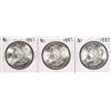 Image 1 : Lot of (3) 1887 $1 Morgan Silver Dollar Coins