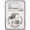 Image 1 : 1985Mo Mexico 1 Onza Libertad Silver Coin NGC MS66