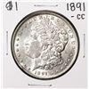 Image 1 : 1891-CC $1 Morgan Silver Dollar Coin