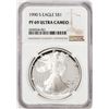 Image 1 : 1990-S Proof $1 American Silver Eagle Coin NGC PF69 Ultra Cameo