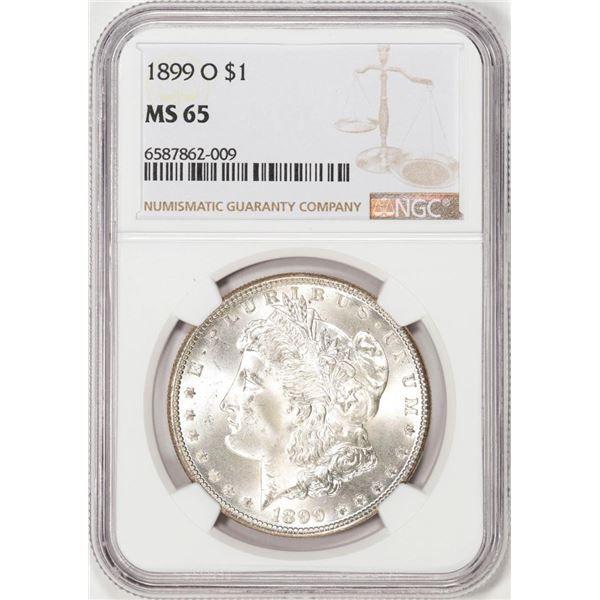 1899-O $1 Morgan Silver Dollar Coin NGC MS65