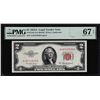 Image 1 : 1953A $2 Legal Tender Note Fr.1510 PMG Superb Gem Uncirculated 67EPQ