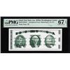 Image 1 : Circa 1970's Washington Center Giori Test Note PMG Superb Gem Uncirculated 67EPQ