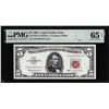 Image 1 : 1963 $5 Legal Tender Note Fr.1536 PMG Gem Uncirculated 65EPQ