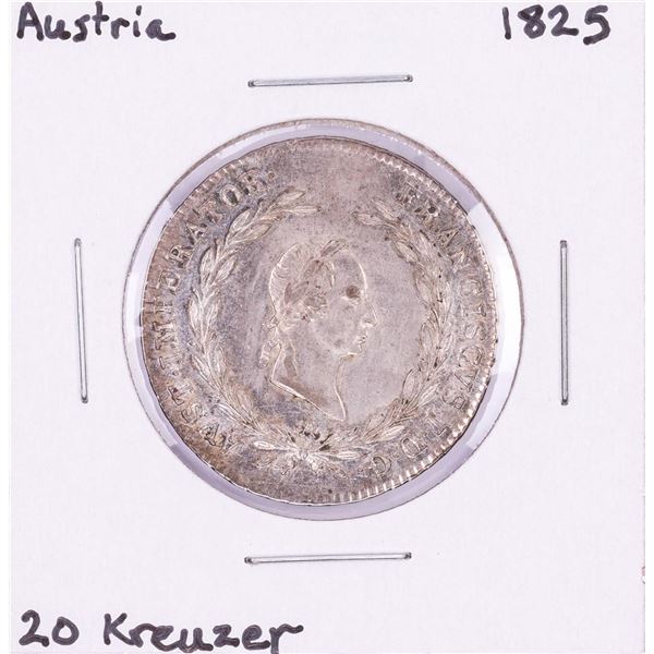 1825 Austria 20 Kreuzer Silver Coin