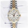 Image 4 : Rolex Mens Two Tone Silver Index Sapphire and Diamond Datejust Wristwatch