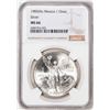 Image 1 : 1985Mo Mexico 1 Onza Libertad Silver Coin NGC MS66