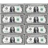 Image 1 : Lot of (8) Consecutive 1963 $1 Federal Reserve Notes Atlanta