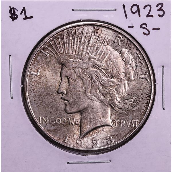 1923-S $1 Peace Silver Dollar Coin