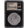 Image 1 : 2017 South Africa Krugerrand Silver Coin NGC SP70 First Day Of Issue With COA