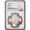 Image 1 : 1894-S $1 Morgan Silver Dollar Coin NGC MS62