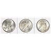 Image 2 : Lot of 1927-P/D/S $1 Peace Silver Dollar Coins