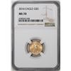 Image 1 : 2016 $5 American Gold Eagle Coin NGC MS70