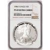 Image 1 : 1986-S Proof $1 American Silver Eagle Coin NGC PF69 Ultra Cameo
