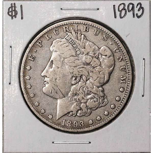 1893 $1 Morgan Silver Dollar Coin