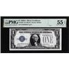 Image 1 : 1928A $1 Funnyback Silver Certificate Note Fr.1601 PMG 55 About Uncirculated 55EPQ