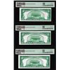 Image 2 : (3) Consecutive 1928 $5 Federal Reserve Notes Fr.1950-G PMG Choice Uncirculated 63EPQ