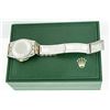 Image 7 : Rolex Mens Two Tone White Roman Pyramid Diamond Datejust Wristwatch With Rolex Box