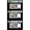 Image 2 : (3) Consecutive 2017 Djibouti 40 Francs Bank Notes PMG Superb Gem Uncirculated 68EPQ