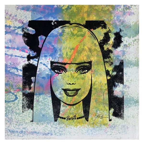 Gail Rodgers  Barbie  Original Mixed Media on Canvas