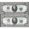 Image 1 : Lot of 1963A & 1974 $20 Federal Reserve Star Notes