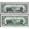 Image 2 : Lot of 1963A & 1974 $20 Federal Reserve Star Notes