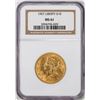 Image 1 : 1907 $10 Liberty Head Eagle Gold Coin NGC MS61