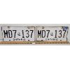 Image 1 : PAIR OF 1987 ONTARIO LICENSE PLATES 