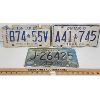Image 1 : LOT OF 3 - ONTARIO & ALBERTA TRAILER PLATES 