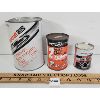 LOT OF 3 - MOTOCRAFT & MOTOMASTER ANTIFREEZE, ENGINE OIL & TRANSMISSION FLUID CANS